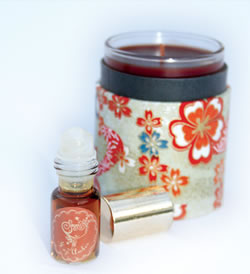 Sage fragrance roll-on and candle<BR><strong>Just Us Girls 259-7157</strong>