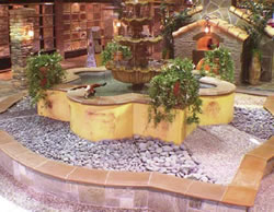 "Stone can be used for work on patios, paths, out-buildings, accent pieces and, of course, walls. The aesthetic and functional use of stone can even raise the value of your property," implies Tom Brockert of Prime Building Materials, 818-503-4242.