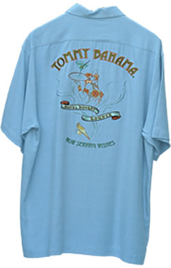 Tommy Bahama camp shirt<BR><B>Island Appeal, 254-8300</B>