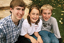 Michael, with siblings Heather & Jonathan