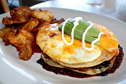 Go south of the border Abbey Lane style with their Huevos Racheros. You