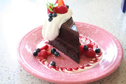 Splurge on this delectable, fresh-baked Chocolate Cake, Wolf Creek