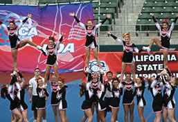 Hart High Varsity Cheer Squad<BR>wins State Championship