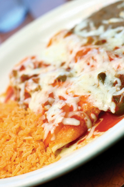 Tres Enchiladas Plate