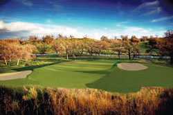 The breath-taking view of the 16th Hole at TPC Valencia