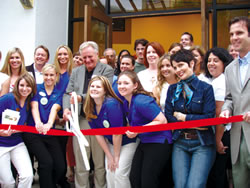 Glen Ivy CEO and President John Gray cuts the ribbon at Santa Clarita