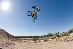 BMX race tracks traditionally feature near three-story drops.