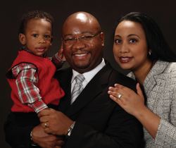 Pastor Marlon Saunders and family