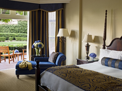 Luxe accommodations are a given at the Langham.