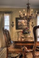 "I love this dining table," shares Carr. "It