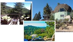 New Spirit Vacation Homes rents unique Idyllwild properties, like "The Dome," featured here, starting at only $150 per night.