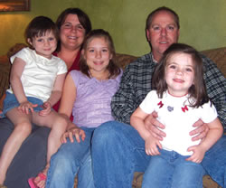 Pictured left to right: MacKenzie, Teri, Mallory, Chuck and Madison Maier.