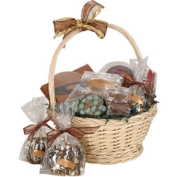 Perfect for the couple with kids, or a pal with a sweet tooth, this gift basket can be customized with chocoholic-approved goodies, caramel apples and more.<BR><em><strong>Rocky Mountain Chocolate Factory<BR>661-291-1133</strong></em>