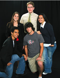 BACK: L to R - Meagan Buehler, Mike Mowry, Roya Tabrizi. FRONT: L to R - Kevin Goodman, Brian Mallette