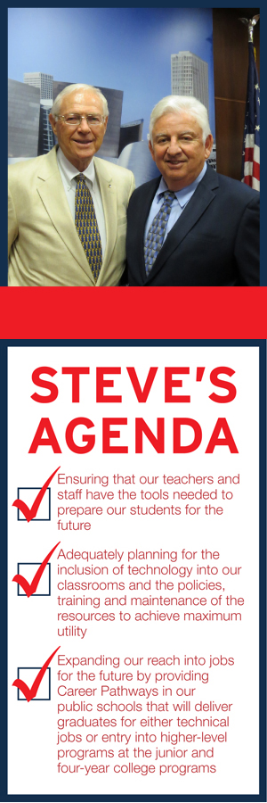 Hart District Board Member Steve Sturgeon has spent over a decade and a half cultivating relationships with local, regional and state politicians who rely on Steve to represent the needs of our communitys children. On September 30, 2015, Steve met w