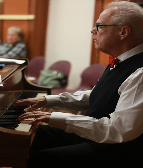 John Swinford, a member of the SCV Senior Center, entertained the night