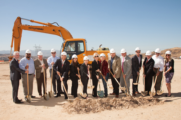 Representatives from state and local governments, community dignitaries and the Campaign team pose for the first official Groundbreaking photo of the afternoon.