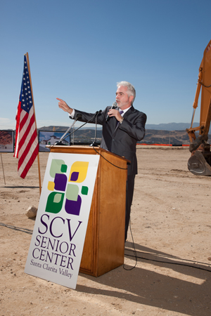 SCV Senior Center Executive Director Kevin MacDonald addressed the crowd, saying, "We