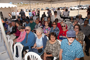 Over 150 guests, including state and local dignitaries, the Campaign team, SCV Senior Center board members and seniors from the Center attended the Groundbreaking, which was catered courtesy of Rattler