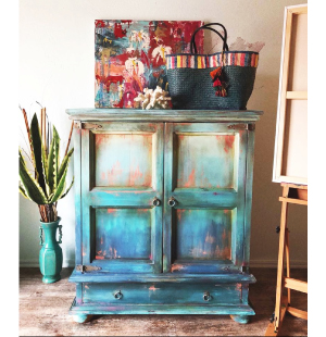 blended armoire by Dionne Woods of The Turquoise Iris
