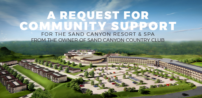 PAID FOR BY SAND CANYON COUNTRY CLUB